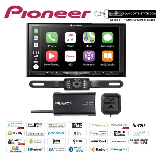 Pioneer AVH-W4500NEX DVD Receiver HD Radio Backup Camera & SiriusXM SXV300V1