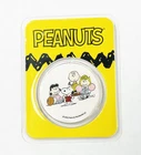 2022 Peanuts Charlie Brown & Snoopy 1 oz .999 Fine Silver Bullion Round in TEP