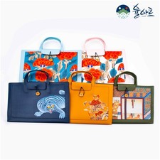 YULART Traditional Korean Minhwa Laptop Bag Briefcase Spacious Storage 5 Designs