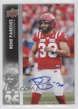 2022 Upper Deck CFL Auto Rene Paredes #159 Auto 1o9l