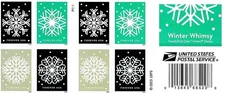 2016 USPS SHEET OF 20 FIRST CLASS LETTER STAMPS WINTER WHIMSY 73¢