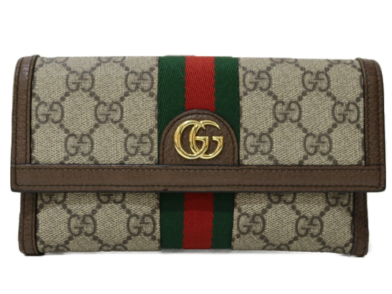 Gucci Offdia Gg Continental Portefeuille 523153 Long Suprême Beige Homme Femme Unise