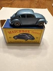 1960 Lesney Matchbox No. 25B Volkswagen 1200 Sedan B5 New Model Box Gray Wheels