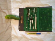 Vintage Dietzgen Master-Pro 1212PJ Drafting Instrument Set Vtg Antique AMCO 