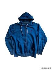Vintage 90s Blue Ralph Lauren zip up hoodie Size XL fits large
