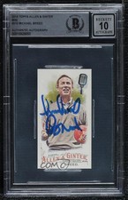 BAS 2016 Topps Allen & Ginter Mini Michael Breed #210 BGS Authentic Auto 3c7