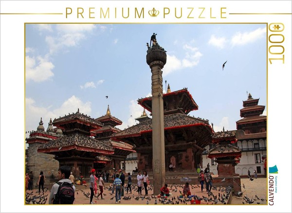 Calvendo Puzzle Durbar Square, Kathmandu | 1000 Pieces, Finished Size 25.2 × 18.-image