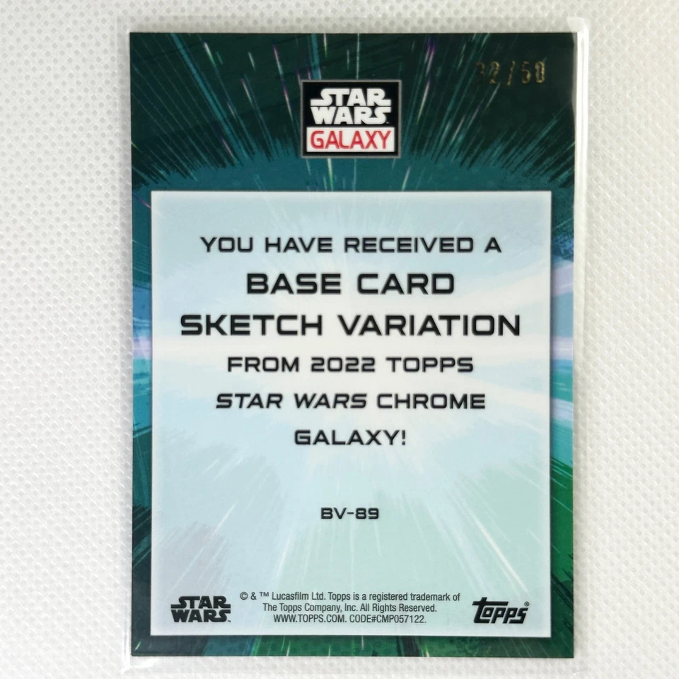 2022 Topps Chrome Star Wars Galaxy #BV-89 Echo Mojo Refractor /50 - Image 2 of 4
