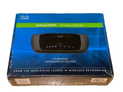 CISCO Linksys E1000 Wireless-N Router 2.4 GHz Band Fast Ethernet (10/100) Ports 