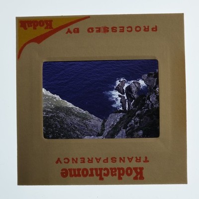 1971 Kodachrome Slide Donegal Bay Carrick Eire Ireland Coastline Ocean Cliff
