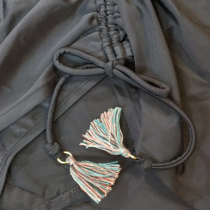 Vestido de Natación Tankini Inalámbrico Cacique Mujer Plus 16W Negro Ligeramente Forrado Nuevo con Etiquetas Foto 4 de 4