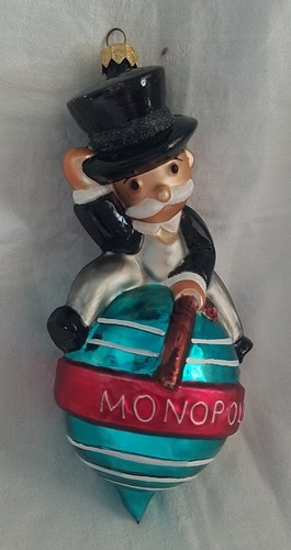 Radko Rich Uncle Pennybags Monopoly Man Holiday Cheer 98-MON-01 Ornament