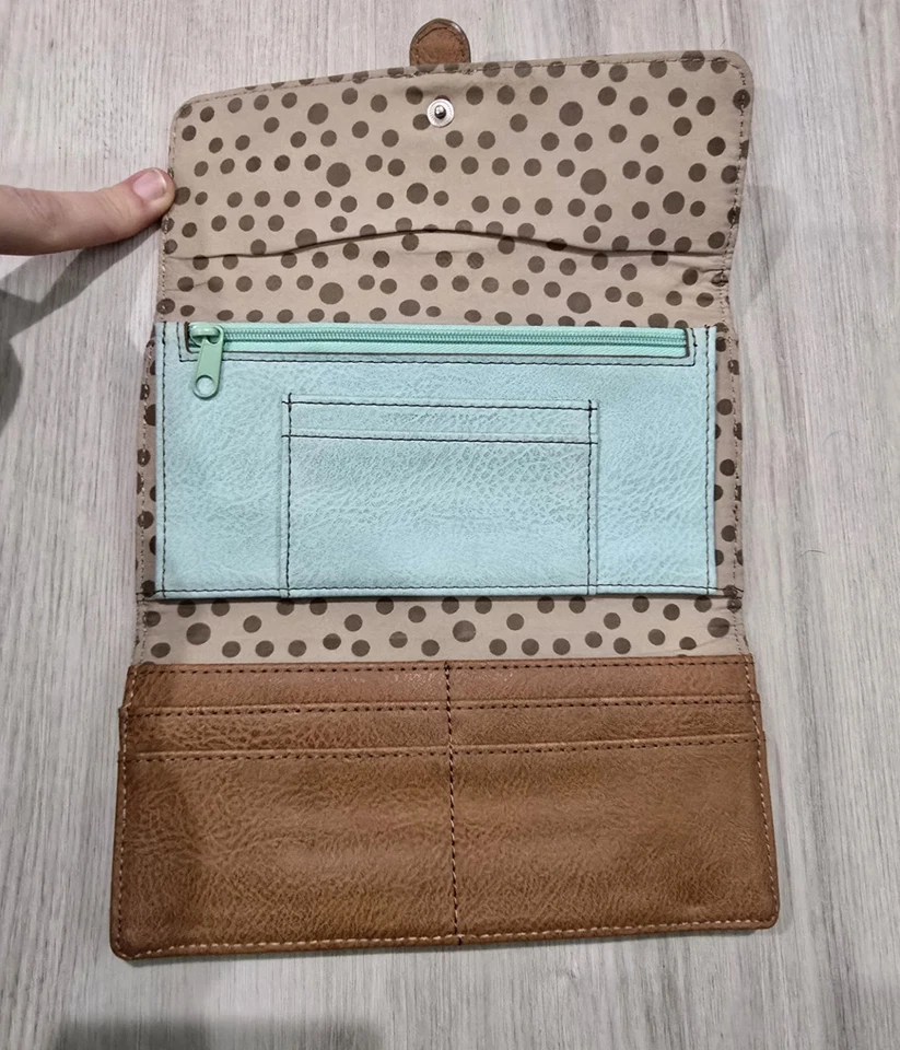 Cartera de tela y cuero plegable Relic (by Fossil) Foto 4 de 4