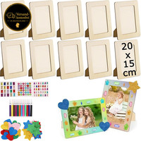 Kinder Bilderrahmen Set Zum Bemalen 10 StüCk DIY Bastelset FüR Kindergeburtstag