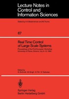 Real Time Control Of Large Scale Systems G. Schmidt (U. A.) Taschenbuch Xi 1985