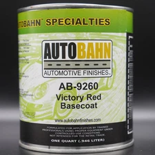 Autobahn Victory Red Basecoat Auto Paint QUART Size GM Code WA9260/High Teck