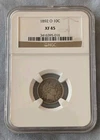 1892 O Barber Dime 10c Graded NGC XF45