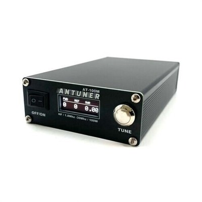 AT-100M Universal HF Antenna Tuner ANTUNER 1.8Mhz-30Mhz 100W SWR Power Meter #jd