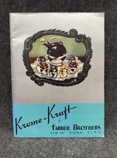 Vintage KROME KRAFT Catalog 1941 Farber Brothers NYC Chrome Craft EXC