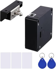 RFID Lock Electronic Cabinet Lock with USB Cable - Hidden DIY Lock for Wooden Ca