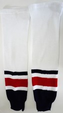 MEN'S THICK HOCKEY WHITE GARTER SOCKS (30")