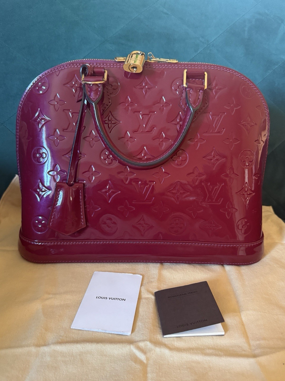 RARE! Louis Vuitton Alma PM Monogram Vernis Handbag - AUTHENTIC!