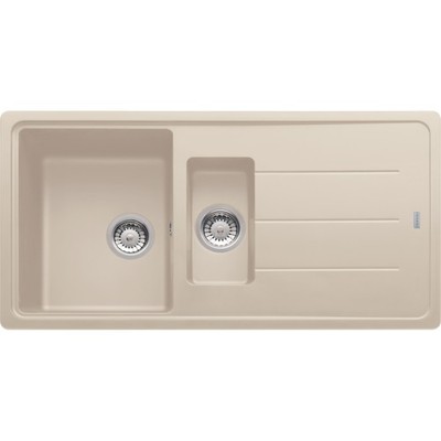 Franke Basis BFG 651 Granit Küchenspüle 1,5 Becken Wende Kaffee 970 mm