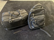 Chaps Leather Backpack And Duffle Bag Travel Set