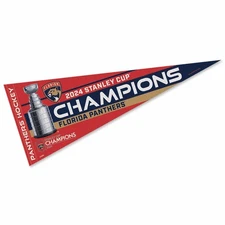 Florida Panthers 2024 Stanley Cup Champions Pennant Flag