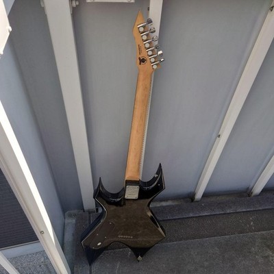 B.C.Rich Warlock Electric Guitar Junk Unique Shaped Black Shipping