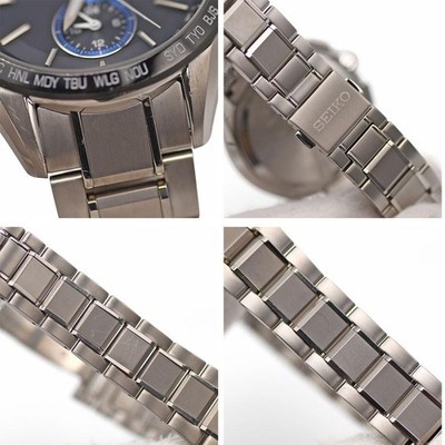 SEIKO BRIGHTZ SAGA235 8B63-0AB0 Solar Radio Black Dial Titanium
