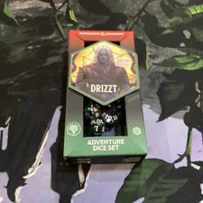Drizzt Ranger Class Dice - Set of 7 Green - Sirius Dice D&D RPG