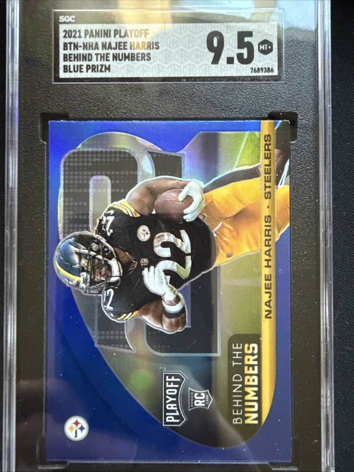 Najee Harris Panini Playoff Behind the Numbers #BTNNHA Blue