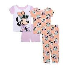 DISNEY Toddler Girls Minnie Mouse Pajama Sets, 3t, Purple