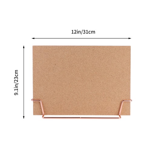 Cork Board Bulletin Board Wooden Pin for Home Office (Rose Base) Pin Board - Picture 2 of 12