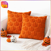 Kissenbezug 45X45 Cm 2 StüCk KüRbis Herbstdeko Halloween Aesthetic Deko