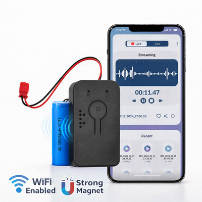 WiFi Voice Recorder Wireless Audio Recording Real Time Wifi Voice Recorder  TC21