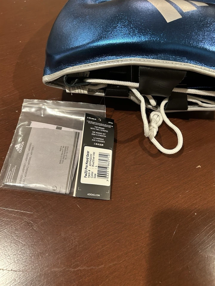 阿迪达斯拳击专业护头金属蓝色 - L — 第 3/3 张图片