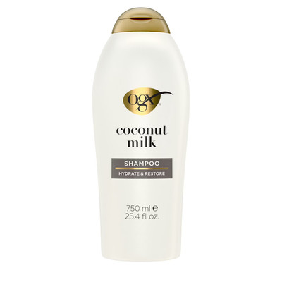 OGX Coconut Milk Shampoo 25.4oz Moisturizing Daily Hair Care Egg Protein