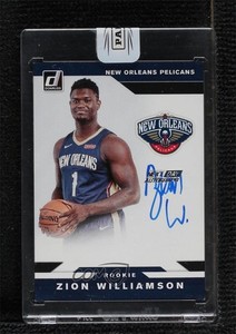 2019-20 Panini Donruss Next Day Auto Zion Williamson #ND-ZWL Rookie Auto RC