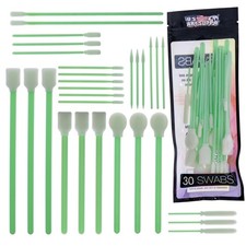 30 Alcohol Ink Blending Swabs - Foam Tip Brushes, Assorted Shapes Sizes, Mixing