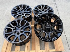 18 Factory Gmc Sierra Yukon 1500 Black Wheels Rims Original Stock Oem 2014-2020