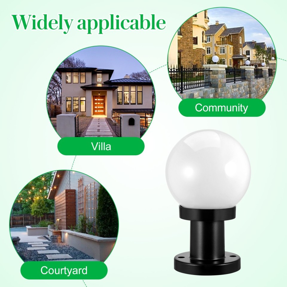Pole Light Fixture High Voltage Deck Courtyard Lamp Post Column Wrap ...