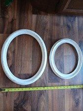 2 Wooden White Style Distressed Wall Decor Wood Frames Craft Project