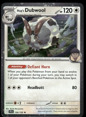 DOUBLE SWIRL   Cosmo Holo Hop's Dubwool  136/159 Journey Together JTG Promo NM