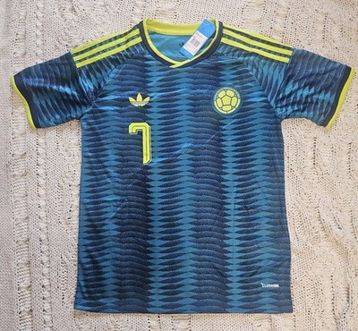 Yellow / Blue  Colombian Luis Diaz Jersey #7 + Plus L Diaz Keychain