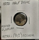 1838 seated liberty dime