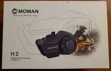 Moman H2E Eagle-Like Motorcycle Helmet Intercom Headset Music Sharing/AI Voice