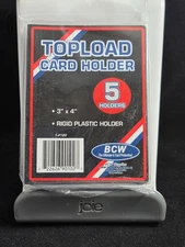BCW Topload Card Holders 5 Holder per Pack Set of 10