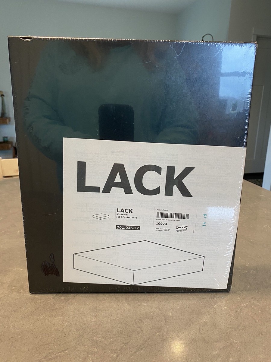 IKEA Lack Wall Shelf Black 701.036.22 Set of 2 FLOATING NEW IKEA Lack Wall Shelf Black 701.036.22 Set of 2 FLOATING NEW